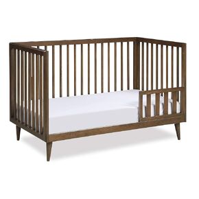 Novogratz Harper Baby Toddler Guardrail for Convertible Crib, Walnut