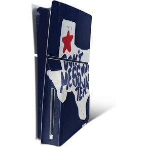 MightySkins Skin Compatible with Playstation 5 Slim Disk Edition Console Only - Dont Mess with Texas | Protective, Durable, and Unique Vinyl Decal wrap Cover | Easy to Apply | Made in The USA
