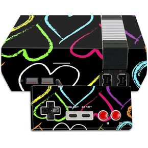 MightySkins Skin Compatible with Nintendo NES Classic Edition wrap Cover Sticker Skins Hearts