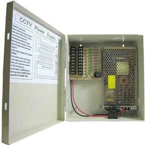 SPT Security Systems 15-PB12A9D3 9 Port 12 Amp CCTV Power Supply Box (Beige)