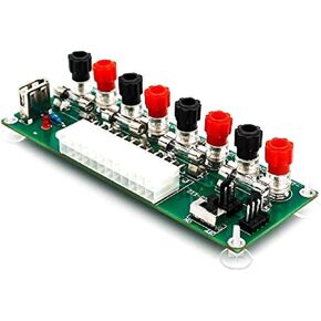 Upgrade Version 20/24 Pins ATX Benchtop PC Power Breakout Adapter with USB 5V Port