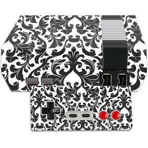 MightySkins Skin Compatible with Nintendo NES Classic Edition wrap Cover Sticker Skins Black Damask