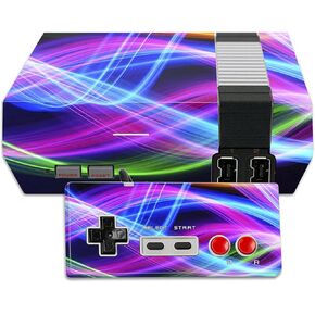 MightySkins Skin Compatible with Nintendo NES Classic Edition wrap Cover Sticker Skins Light Waves