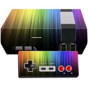 MightySkins Skin Compatible with Nintendo NES Classic Edition wrap Cover Sticker Skins Rainbow Streaks