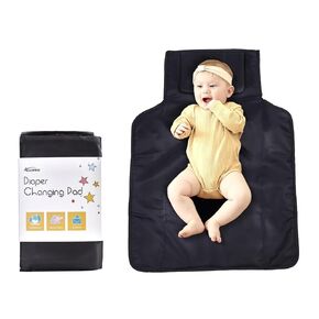 Portable Diaper Changing Pad, Portable Changing Pad for Baby with Flip-able Pillow, Baby Changing Mat for Travel, 19.7 x 27.5 in
