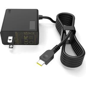 شاحن USB C 65 وات مناسب لجهاز Lenovo ThinkPad T480s T580s E480 E580 E590 Chromebook 300e 500e c330 c630 Yoga 7i 9i 14" 15" 2 في 1 Yoga S730 C940 C740 730s-13 s730-13Y محول إمداد الطاقة للكمبيوتر المحمول. in Saudi Arabia