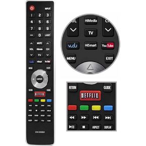 Replacement Hisense TV Remote EN-33926A for All Hisense TV Smart Television Remote, No Setup Needed Hisense Smart TV Remote
