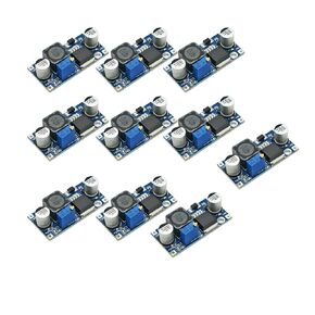 LM2596 DC-DC 3A Adjustable Buck Converter Electronic Blue Circuit Boards Metal Buck Boost Converter Module Step Down Power Supply 3.0-40V to 1.5-35V（10PCS）