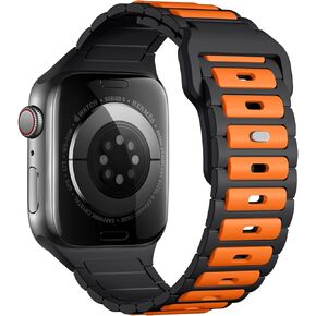 Sport Silicone Band Compatible with Apple Watch 44mm 45mm 46mm 49mm Series 3/2/1-42mm, Soft Waterproof Strap Compatible for iWatch Series Ultra/Ultra 2 SE 10 9 8 7 6 5 4 3 with Classic Clasp