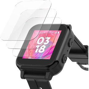 3 Pack Screen Protector Compatible with Gabb Watch 3, High Definition Tempered Glass Screen Protector for Gabb Watch 3, Anti-Scratch, Anti-fingerprint, Touch Sensitive, 9H Hardness