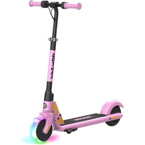 Gotrax GKS Lumios Electric Scooter for Kids Age 6-12, Max 6.25 Mile and 7.5Mph Speed, 6" Flash Front Wheel and 3 Adjustable Height, UL2272 Certified Approved and Lightweight Aluminum Frame for kid