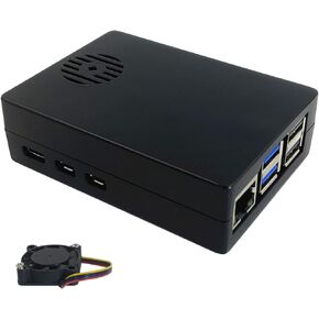Aluminum Case for Raspberry Pi 5, Metal Case with Cooling Fan for Raspberry Pi 5 Computer