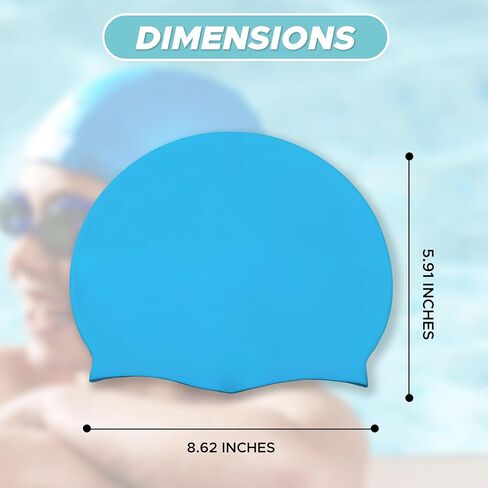 EcoNour Kids Swimming Cap for Boys and Girls Short Hair (Age 3-10) with Ear Plugs & Nose Clips, Waterproof Silicone Girls Swim Cap for Kids for Comfortable Fit and Water Tight Seal (Pink) in Saudi Arabia