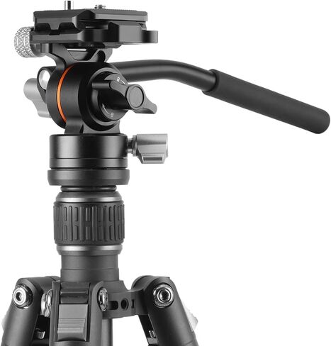 Vanguard Vesta GO 234CV10 Carbon Fiber Travel Tripod with Compact VEO PV-10 Counterbalancing Spring Assist Video Head | Compact VEO PV-10 Counterbalancing Spring Assist Video Head in Saudi Arabia