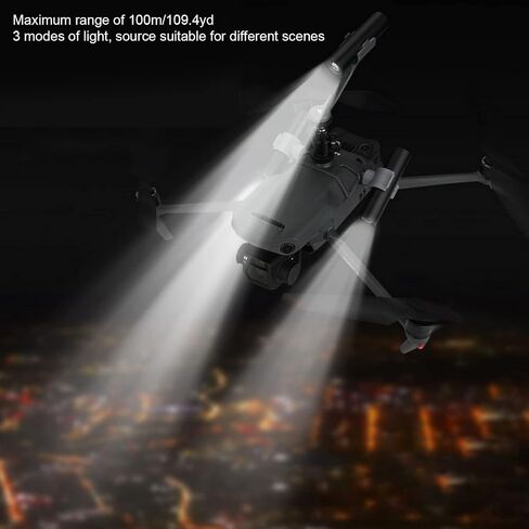 Drone Strobe Lights, Drone Lights for Night Flying Aluminum Alloy Drone Night Flashlight 100m Reliable Range Drone Direction Light RC Drone Upgrade Part in Saudi Arabia