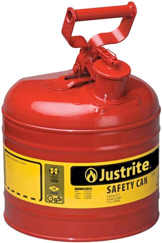 Justrite 7120300 2 جالون، علبة أمان زرقاء من الفولاذ المجلفن من النوع الأول in Saudi Arabia