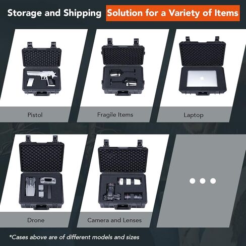 جرابات Lykus HC-3320/3520/3820/4420 مقاومة للماء مع حشوة إسفنجية قابلة للتخصيص، مناسبة للكاميرا والعدسات والإلكترونيات والمزيد in Kuwait