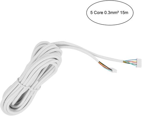 Sonew 5-Core Round Flexible Copper Cable Fit for Video Doorbell Intercom System 15m 0.3mm² in Saudi Arabia