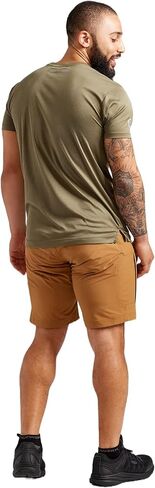 TRUEWERK Men's Workwear Shorts - T1 WerkShorts - Relaxed Fit, Lightweight, Moisture Wicking, Shorts with 4-Way Stretch, Black, 34W X 9L in Saudi Arabia