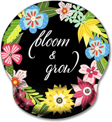 مجموعة وسادات دعم مسند المعصم من Bloom and Grow Mouse لأجهزة الكمبيوتر والكمبيوتر المحمول، مصنوعة من رغوة الذاكرة، ناعمة ومسامية، تصميم مريح، قاعدة مطاطية غير قابلة للانزلاق، سهلة الكتابة in Saudi Arabia