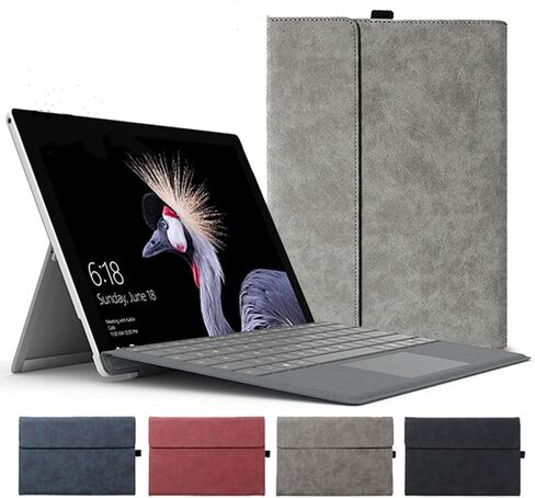 Protective Case for Microsoft Surface Pro 8 Tablet, Surface pro 8 13 inch Case Cover, Compatible with Type Cover Keyboard, Business Cover with Pen Holder Accessories, Gray in Saudi Arabia