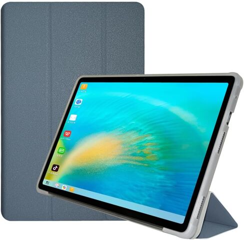 حافظة لجهاز ALLDOCUBE iPlay 60 / ALLDOCUBE iPlay 60 Pro مقاس 11 بوصة، حافظة حماية قابلة للطي من جلد البولي يوريثان رفيعة للغاية مع حامل ثلاثي الطي وغطاء خلفي ناعم من مادة TPU، أزرق in Kuwait