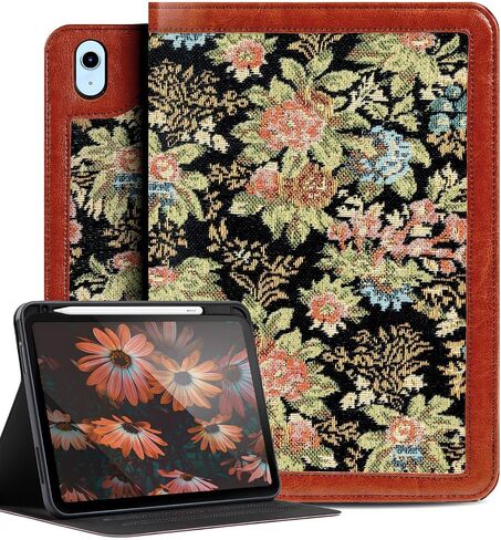 Case for iPad iPad Air 11 inch M2 2024 Air 6th, iPad Air 5th/4th Gen 10.9 Inch (2020/2022) with Pencil Holder, Smart Folio Case for iPad Air 5/4 Generation Case, Folral in Saudi Arabia