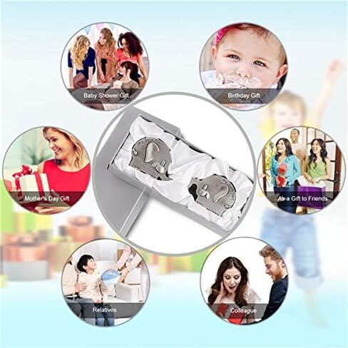 صندوق تذكار أول تجعيد وأول سن للأطفال بشكل معدني منقوش بشكل لطيف، حامل أسنان فضي، منظم مجموعة الأسنان، فكرة هدية رائعة للأطفال للحفاظ على ذاكرة الطفولة (كتاب) in Kuwait