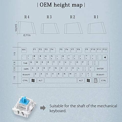 Delicate Hand Engraved Resin Translucidus Backlit Key Caps for Mechanical Keyboards (Cursed Land) in Saudi Arabia