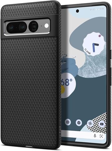 Spigen Liquid Air Designed for Pixel 7 Pro Case (2022) - Matte Black in Saudi Arabia