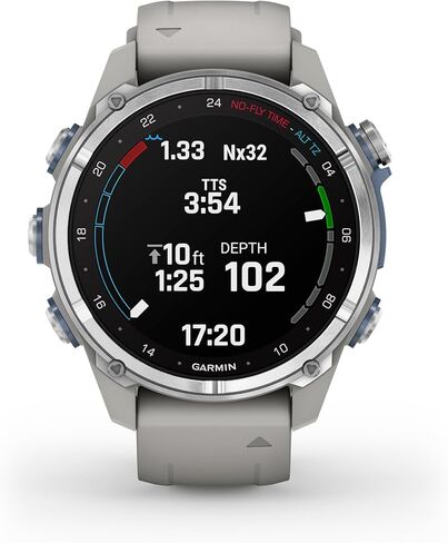 جارمين ديسينت إم كيه 3 آي، ساعة ذكية مزودة بكمبيوتر للغوص ورياضات متعددة ونظام تحديد المواقع العالمي، نظام دمج الهواء، أسود in Kuwait