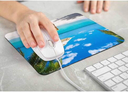 منصات الماوس علم الولايات المتحدة والنسر الأصلع على ورق دستور عتيق، وسادات ماوس لأجهزة الكمبيوتر المحمول والكمبيوتر الشخصي، وسادات ماوس للمكتب والمنزل 7.9x9.5 بوصة in Kuwait