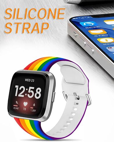 سوار رياضي متوافق مع Versa 4/Versa 3/Sense 2/Sense للنساء والرجال، حزام معصم بديل مرن للساعة الذكية Versa 4/Versa 3/Sense 2 in Kuwait