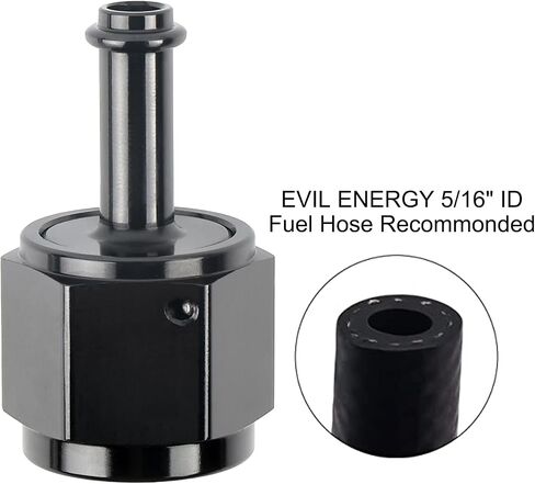 EVIL ENERGY 8AN أنثى إلى 1/2 بوصة تركيب خرطوم بارب 90 درجة in Kuwait