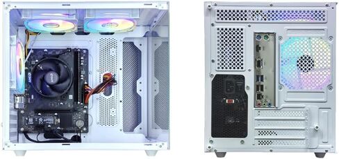Gaming PC AMD Ryzen5 5600G 6Cores 3.9GHz UP to 4.40 GHz Processor, 16GB DDR4 RAM, 512GB NVMe SSD, AMD Radeon Vega7 Graphics Windows 11 Home - Gaming Desktop Computer White in Saudi Arabia