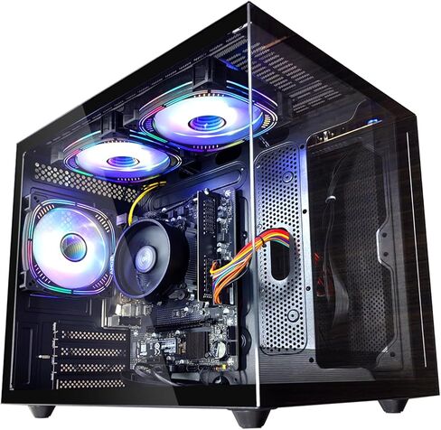 Gaming PC AMD Ryzen5 5600G 6Cores 3.9GHz UP to 4.40 GHz Processor, 16GB DDR4 RAM, 512GB NVMe SSD, AMD Radeon Vega7 Graphics Windows 11 Home - Gaming Desktop Computer White in Saudi Arabia
