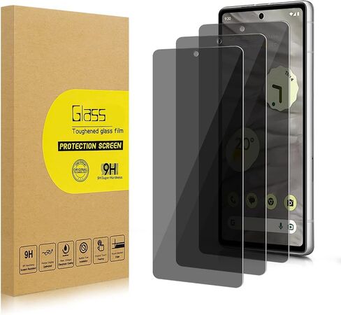 2 Pack Privacy Screen Protector for Google Pixel 5 [Anti-Spy Tempered Glass], Ultra HD, Anti-Scratch, Bubble-Free, Easy Install 9H Protective Glass for Pixel 5 in Kuwait