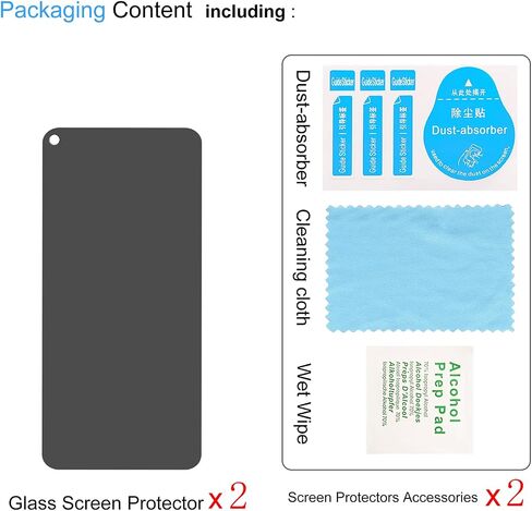 2 Pack Privacy Screen Protector for Google Pixel 5 [Anti-Spy Tempered Glass], Ultra HD, Anti-Scratch, Bubble-Free, Easy Install 9H Protective Glass for Pixel 5 in Kuwait