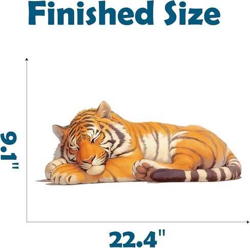 Cute Sleeping Tiger Wall Decal Nursery Jungle Animal Wall Sticker Removable Peel and Stick Wall Art Decor for Kid Baby Classroom Preschool Living Room Playroom Bedroom School in Saudi Arabia