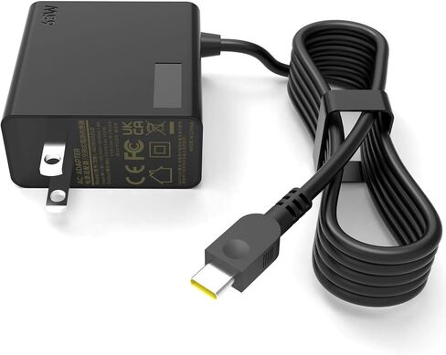 شاحن USB C 65 وات مناسب لجهاز Lenovo ThinkPad T480s T580s E480 E580 E590 Chromebook 300e 500e c330 c630 Yoga 7i 9i 14" 15" 2 في 1 Yoga S730 C940 C740 730s-13 s730-13Y محول إمداد الطاقة للكمبيوتر المحمول. in Saudi Arabia