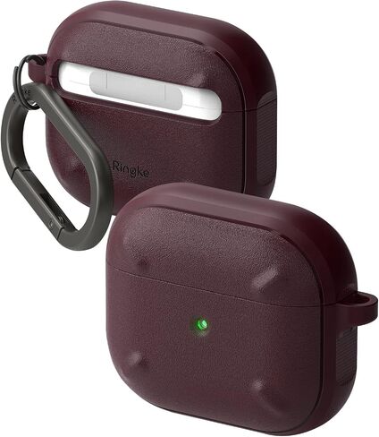 Ringke Onyx [Feels Good in The Hand] Compatible with AirPods 3rd Generation Case, Anti-Fingerprint Technology Prevents Oily Smudges Non-Slip Enhanced Grip - Black in Saudi Arabia