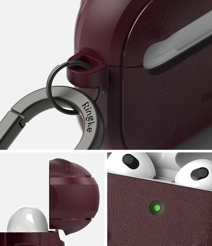 Ringke Onyx [Feels Good in The Hand] Compatible with AirPods 3rd Generation Case, Anti-Fingerprint Technology Prevents Oily Smudges Non-Slip Enhanced Grip - Black in Saudi Arabia