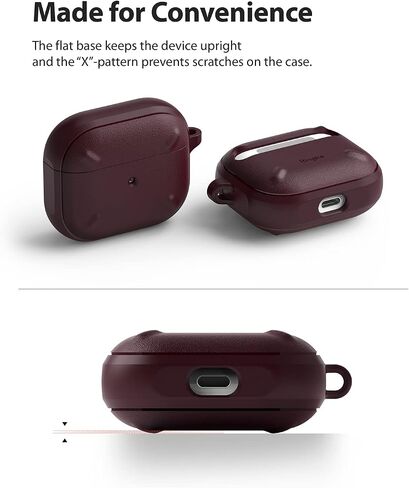 Ringke Onyx [Feels Good in The Hand] Compatible with AirPods 3rd Generation Case, Anti-Fingerprint Technology Prevents Oily Smudges Non-Slip Enhanced Grip - Black in Saudi Arabia