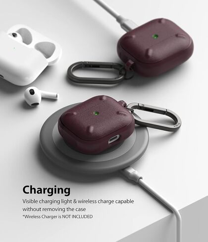 Ringke Onyx [Feels Good in The Hand] Compatible with AirPods 3rd Generation Case, Anti-Fingerprint Technology Prevents Oily Smudges Non-Slip Enhanced Grip - Black in Saudi Arabia