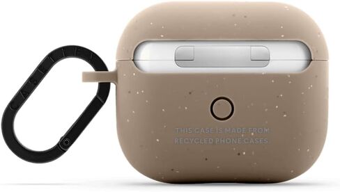 حافظة سماعات Airpods (الجيل الأول/الثاني) من CASETiFY مع حلقة - نباتات الربيع - فضي in Saudi Arabia