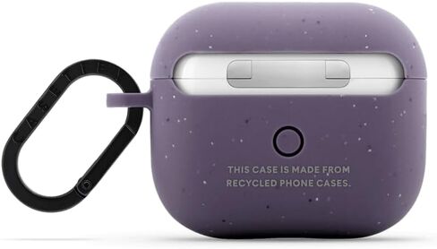 حافظة سماعات Airpods (الجيل الأول/الثاني) من CASETiFY مع حلقة - نباتات الربيع - فضي in Saudi Arabia