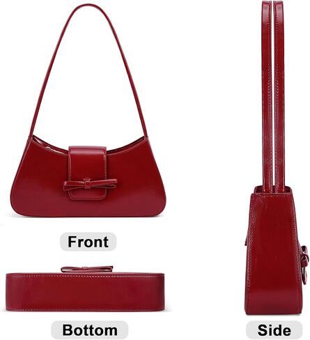 القوس محفظة حقيبة كتف صغيرة Coquette الجمالية حقائب ريترو Y2k فو الجلود تحت الإبط المحافظ لطيف حقيبة يد للنساء in Kuwait