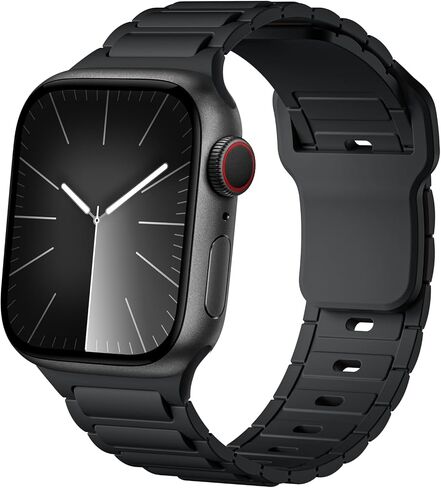 Sport Silicone Band Compatible with Apple Watch 44mm 45mm 46mm 49mm Series 3/2/1-42mm, Soft Waterproof Strap Compatible for iWatch Series Ultra/Ultra 2 SE 10 9 8 7 6 5 4 3 with Classic Clasp in Kuwait