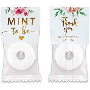 90 Pcs Mint to Be Stickers for Favors - Mint to Be Wedding Favor Stickers - Tic Tac Box Labels - Shower Favor -ONLY LABEL