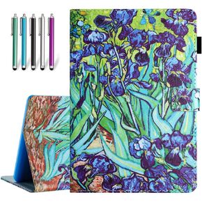 Fancity Case Fits Amazon Kindle Fire HD 8 & HD 8 Plus Tablet (12th Generation/10th Generation, 2022/2020 Release) 8", PU Leather Standing Cover with Smart Auto Sleep/Wake & Card Slot, Butterfly